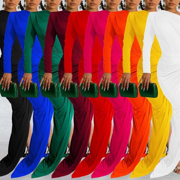 fashion womens dress pure color tilted collar single long sleeve, Black;gray
fashion womens dress pure color tilted collar single long sleeve, Black;gray