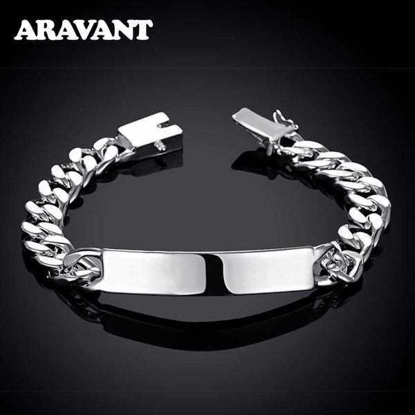 bangle 925 sterling silver bracelet chains for men fashion jewelry gifts 230801, Black
bangle 925 sterling silver bracelet chains for men fashion jewelry gifts 230801, Black