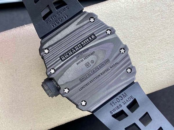 rm12-01 real tourbillon watch fantasic superb men wrist watches if3z high-end quality mechanical uhr ntpt all carbon fiber case montre richa, Slivery;brown
rm12-01 real tourbillon watch fantasic superb men wrist watches if3z high-end quality mechanical uhr ntpt all carbon fiber case montre richa, Slivery;brown