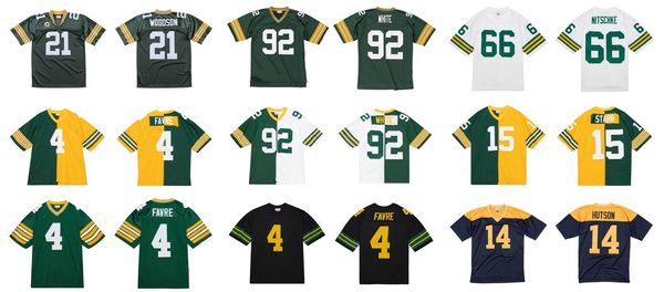 stitched football jersey 92 reggie white 21 woodson 4 favre 14 hutson 66 nitschke 5 hornung 15 bart 1961-2010 mitchell & ness retro rugby je
stitched football jersey 92 reggie white 21 woodson 4 favre 14 hutson 66 nitschke 5 hornung 15 bart 1961-2010 mitchell & ness retro rugby je
