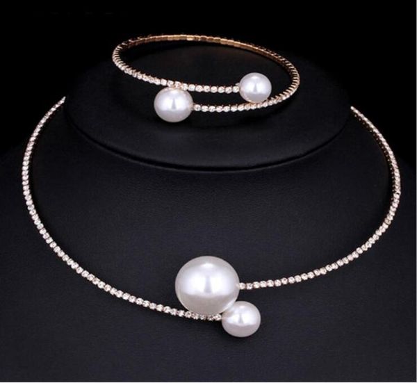 european and american diamond pearl necklace bracelet suit short clavicle necklace jewelry for women gift 1070899, Silver
european and american diamond pearl necklace bracelet suit short clavicle necklace jewelry for women gift 1070899, Silver