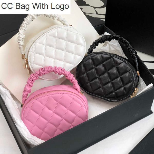 cc bag 10a round cake cosmetic bag 13cm fashion designer bags genuine leather handbag luxurious evening bag lady clutch purse wallet with bo, Black
cc bag 10a round cake cosmetic bag 13cm fashion designer bags genuine leather handbag luxurious evening bag lady clutch purse wallet with bo, Black