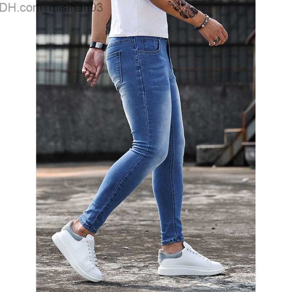 men's pants men's elastic waist tight jeans blue elastic hip-hop denim jeans street casual jeans men's jogging trousers jeans, Black
men's pants men's elastic waist tight jeans blue elastic hip-hop denim jeans street casual jeans men's jogging trousers jeans, Black