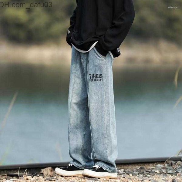 men's jeans men's jeans retro patterned washed mens pants sweatpants style straight casual oversize denin trousers z230801, Blue
men's jeans men's jeans retro patterned washed mens pants sweatpants style straight casual oversize denin trousers z230801, Blue