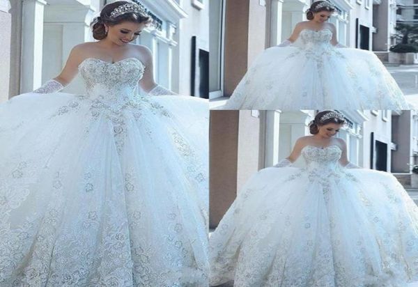 elegant a line wedding dresses empire sweethaeart lace 3d floral appliques sleeveless sweep train ball gown puffly plus size brida8418115, White
elegant a line wedding dresses empire sweethaeart lace 3d floral appliques sleeveless sweep train ball gown puffly plus size brida8418115, White