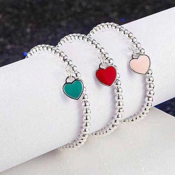 charm bracelets blue heart beads bracelet & bangle stainless steel pink&red pendant brand tif design women elegant jewelry gift bracciali, Silver
charm bracelets blue heart beads bracelet & bangle stainless steel pink&red pendant brand tif design women elegant jewelry gift bracciali, Silver