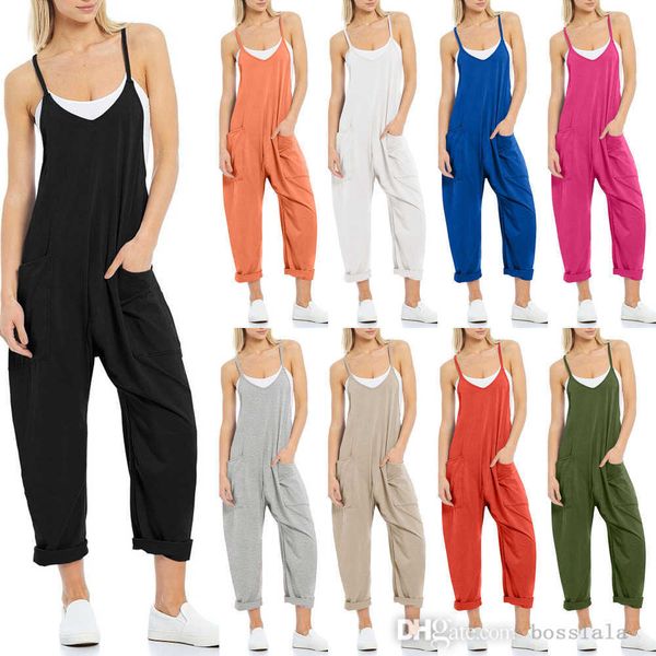 women knitted jumpsuits 2023 autumn new casual pocket sling 1 piece pants strap pants, Black;white
women knitted jumpsuits 2023 autumn new casual pocket sling 1 piece pants strap pants, Black;white