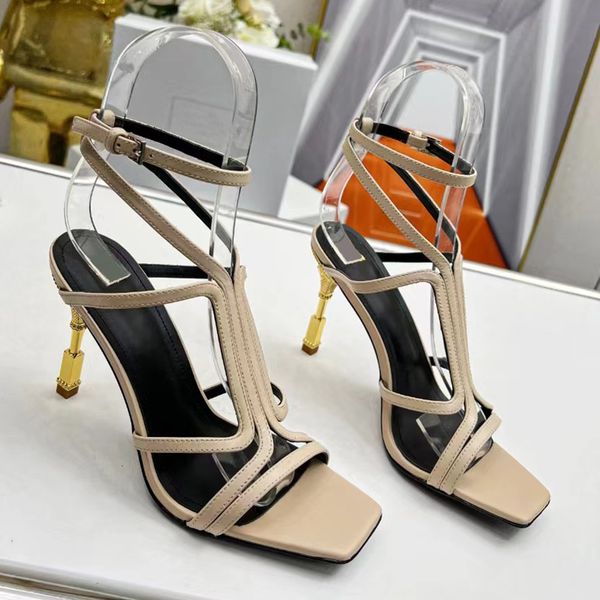 genuine leather stiletto sandals ankle strap gladiator shoes women's square head exposed toe party evening shoes luxury designers high, Black
genuine leather stiletto sandals ankle strap gladiator shoes women's square head exposed toe party evening shoes luxury designers high, Black