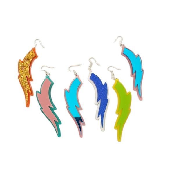 acrylic long dangle earrings for women trendy double-layer curved lightning fashion accessories, Silver
acrylic long dangle earrings for women trendy double-layer curved lightning fashion accessories, Silver