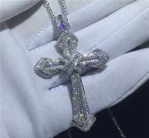 vecalon handmade big cross pendant 925 sterling silver 5a cz wedding engagement pendants with necklace for women men jewelry4864237
vecalon handmade big cross pendant 925 sterling silver 5a cz wedding engagement pendants with necklace for women men jewelry4864237