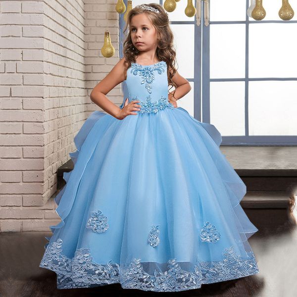 girl's dresses girls princess dress long formal first communion children party gown kids clothes children wedding evening birthday vest, Red;yellow
girl's dresses girls princess dress long formal first communion children party gown kids clothes children wedding evening birthday vest, Red;yellow