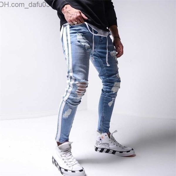 men's jeans mens jeans skinny ripped jeans men pants pencil biker side striped destroyed hole hip hop slim fit man stretchy jean print, Blue
men's jeans mens jeans skinny ripped jeans men pants pencil biker side striped destroyed hole hip hop slim fit man stretchy jean print, Blue