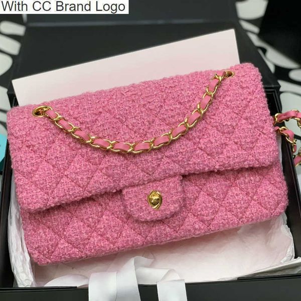cc cross body original quality luxury designer cross body bags 25.5cm wool tweed shoulder handbag women chain bag with box c132, Black
cc cross body original quality luxury designer cross body bags 25.5cm wool tweed shoulder handbag women chain bag with box c132, Black