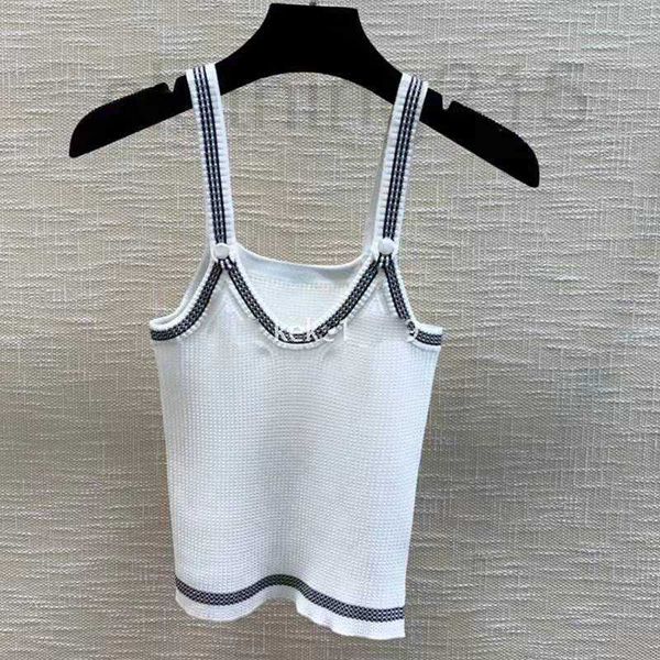 women's tanks & camis designer spring new knitted suspender bottom shirt silk blended short black and white two tone open back 8ohl
women's tanks & camis designer spring new knitted suspender bottom shirt silk blended short black and white two tone open back 8ohl