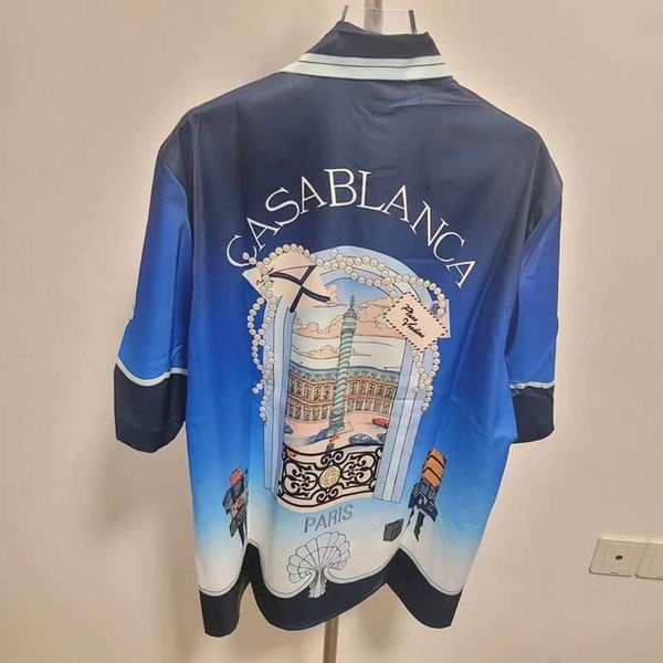 correct fanglue casablanca button up shirt 23ss trendy loose fitting men's and women's ice silk short sleeved travel shirts, White;black
correct fanglue casablanca button up shirt 23ss trendy loose fitting men's and women's ice silk short sleeved travel shirts, White;black