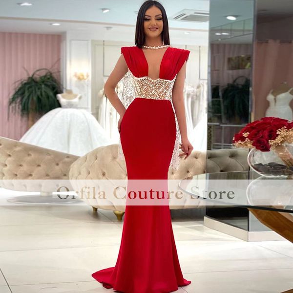 red arabic dubai evening dresses pearls beads mermaid prom gowns ceremony guest dress party wear, Black
red arabic dubai evening dresses pearls beads mermaid prom gowns ceremony guest dress party wear, Black