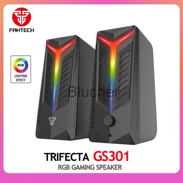 Image of Computer Speakers Fantech GS301 3D Surround BT 50 Speaker Wired Gaming Speaker With RGB Light For Laptop PC Phone Theater TV Aux 35mm x0801