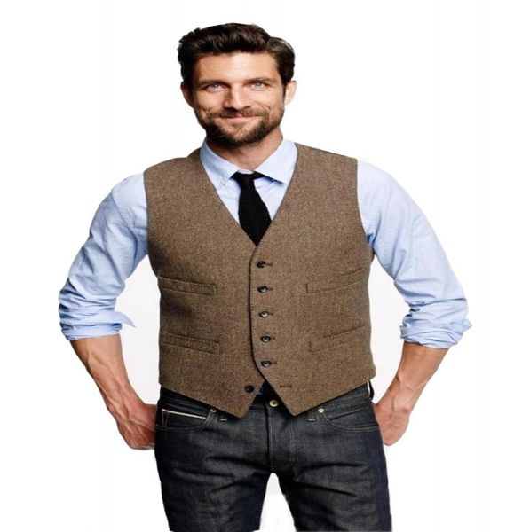 2020 vintage brown tweed vest wool herringbone groom vests british style mens suit vests slim fit mens dress vest custom wedding w2316295, Black
2020 vintage brown tweed vest wool herringbone groom vests british style mens suit vests slim fit mens dress vest custom wedding w2316295, Black