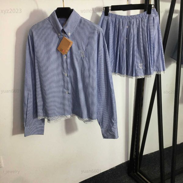 designer women sets girl suit two piece dress lace edge stitching design long sleeved striped shirt and pleated short skirt july28, White
designer women sets girl suit two piece dress lace edge stitching design long sleeved striped shirt and pleated short skirt july28, White