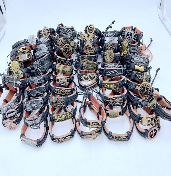 200pcslot mix style metal leather cuff charm bracelets for men039s women039s jewelry party gifts bangle dhl 1577206, Golden;silver
200pcslot mix style metal leather cuff charm bracelets for men039s women039s jewelry party gifts bangle dhl 1577206, Golden;silver