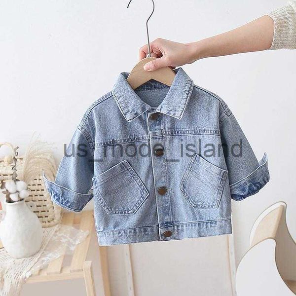 jackets spring autumn boys denim jacket coat baby girls coats toddler kids outerwear children jean coat 1-6 years jackets x0730, Blue;gray
jackets spring autumn boys denim jacket coat baby girls coats toddler kids outerwear children jean coat 1-6 years jackets x0730, Blue;gray
