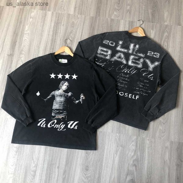 men's hoodies sweatshirts 666 23ss lil baby hip hop rap printed vintage clothing 100cotton loose oversized streetwear full tees t shir, Black
men's hoodies sweatshirts 666 23ss lil baby hip hop rap printed vintage clothing 100cotton loose oversized streetwear full tees t shir, Black