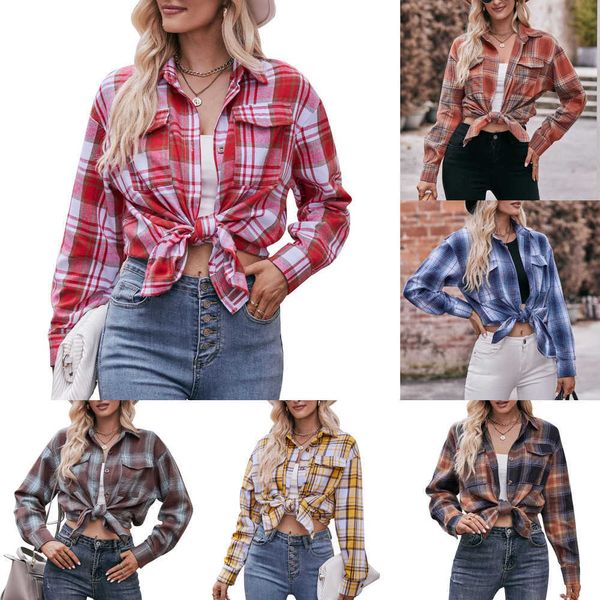 2023 autumn womens long sleeve blouse new casual fashion oversize loose plaid shirt, White
2023 autumn womens long sleeve blouse new casual fashion oversize loose plaid shirt, White