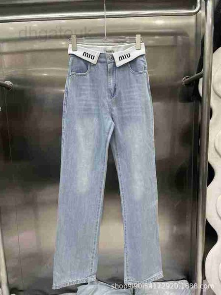 women's jeans designer summer new niche design with waistband cuffs elongated leg proportions, light straight denim jeans qnuc, Blue
women's jeans designer summer new niche design with waistband cuffs elongated leg proportions, light straight denim jeans qnuc, Blue