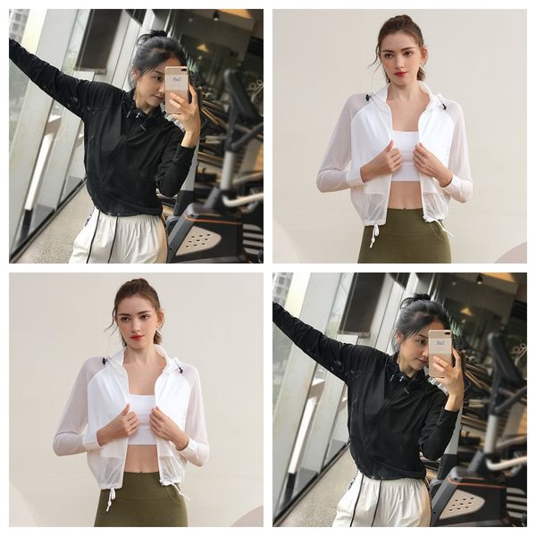 autumn mesh sports coat women's quick dry running loose long sleeve yoga fitness suit casual zipper sun protection shirt, White;red
autumn mesh sports coat women's quick dry running loose long sleeve yoga fitness suit casual zipper sun protection shirt, White;red