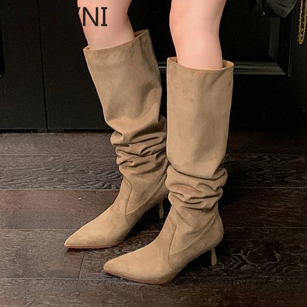 boots woman western cowgirl boot fashion slip on long knight booties winter thin high heel women's shoes 230801, Black
boots woman western cowgirl boot fashion slip on long knight booties winter thin high heel women's shoes 230801, Black