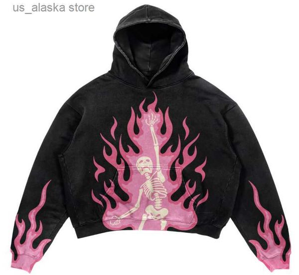men's hoodies sweatshirts european and american trendy brand original personality flame skull print retro high street loose long-sleeve, Black
men's hoodies sweatshirts european and american trendy brand original personality flame skull print retro high street loose long-sleeve, Black