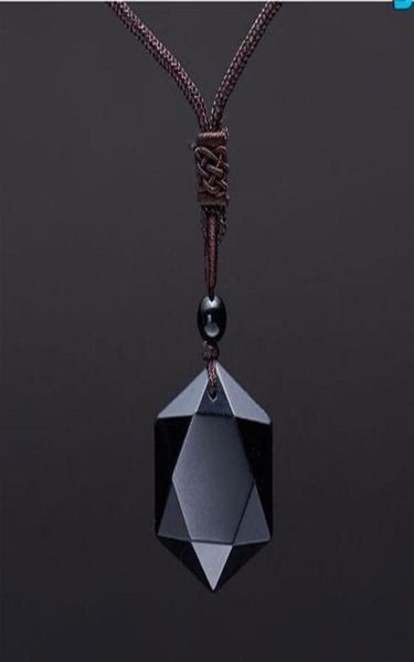 men carved natural stone black obsidian pendant necklace jewelry polished star of david pendant drop 239s7978035, Silver
men carved natural stone black obsidian pendant necklace jewelry polished star of david pendant drop 239s7978035, Silver