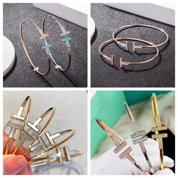 counter quality tiffay high edition open cut elastic bracelet 18k rose gold white fritillaria double. full diamond simple design fashion, Black
counter quality tiffay high edition open cut elastic bracelet 18k rose gold white fritillaria double. full diamond simple design fashion, Black