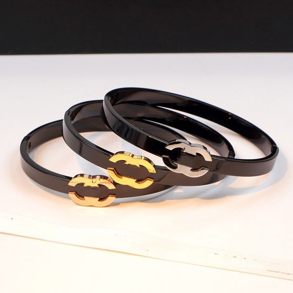 fashion bracelet bangle letter black steel design bracelet lovely pink selected luxury gift female friend charm exquisite premium jewelry ac, Golden;silver
fashion bracelet bangle letter black steel design bracelet lovely pink selected luxury gift female friend charm exquisite premium jewelry ac, Golden;silver