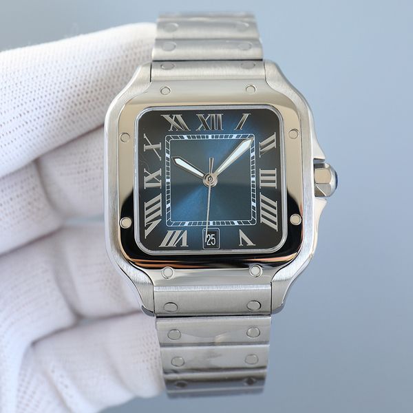 luxury square watch 40mm original stainless steel mechanical watch case bracelet fashion men's watch montre de luxe factory gift tk, Slivery;brown
luxury square watch 40mm original stainless steel mechanical watch case bracelet fashion men's watch montre de luxe factory gift tk, Slivery;brown