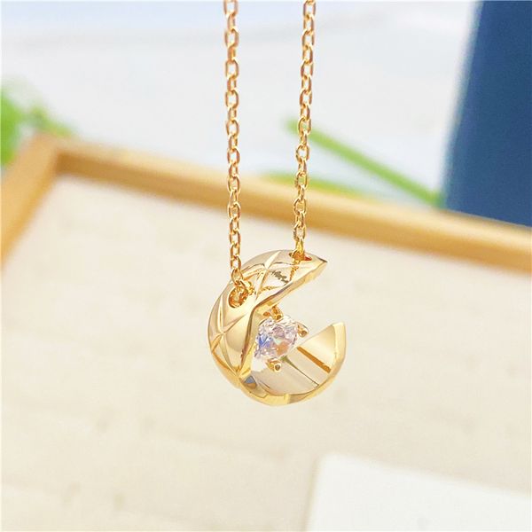 fashion designer necklace pendant necklaces rhombic pineapple water ice moon necklace moon star fashion joker titanium stainless steel clavi, Silver
fashion designer necklace pendant necklaces rhombic pineapple water ice moon necklace moon star fashion joker titanium stainless steel clavi, Silver