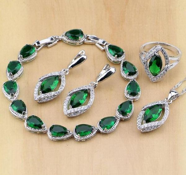 rhombic green created emerald white cz 925 sterling silver jewelry sets for women earringspendantnecklaceringsbracelet46113368550452, Slivery;golden
rhombic green created emerald white cz 925 sterling silver jewelry sets for women earringspendantnecklaceringsbracelet46113368550452, Slivery;golden