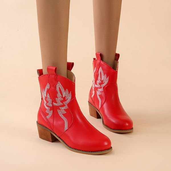 boots classic embroidered western cowboy boots for women leather cowgirl boots low heels shoes woman boots 230801, Black
boots classic embroidered western cowboy boots for women leather cowgirl boots low heels shoes woman boots 230801, Black