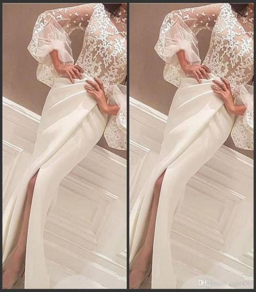 2019 evening dresses gowns floor length high neck lace appliques long big sleeve mermaid side slit prom dresses white arabi8573002, Black;red
2019 evening dresses gowns floor length high neck lace appliques long big sleeve mermaid side slit prom dresses white arabi8573002, Black;red