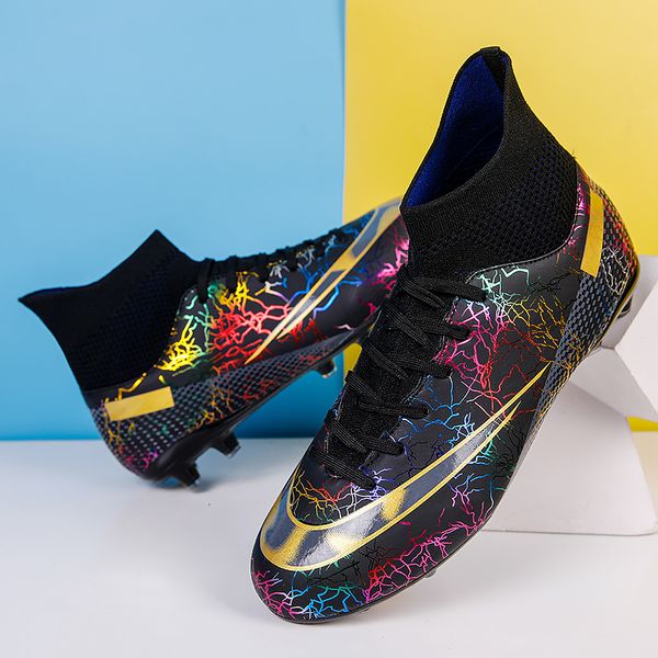 athletic outdoor men soccer shoes kids football ankle boots children leather soccer training sneakers outdoor football cleats shoes big sz 3, Black
athletic outdoor men soccer shoes kids football ankle boots children leather soccer training sneakers outdoor football cleats shoes big sz 3, Black