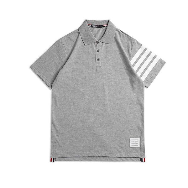 wp.snail fashion printed tb four stripe polo shirt loose and versatile short sleeve unisex, White;black
wp.snail fashion printed tb four stripe polo shirt loose and versatile short sleeve unisex, White;black
