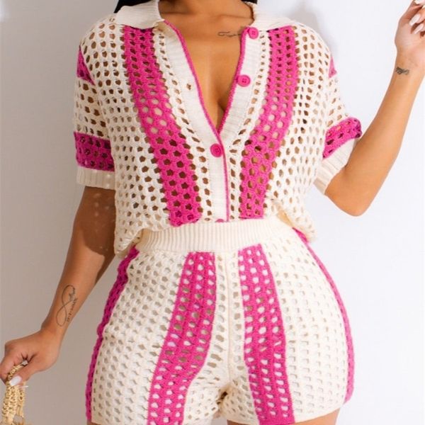 women's two piece pants lw knitted set handmade knit striped cut out short classic short sleeve button shorts set streetwear 230731, White
women's two piece pants lw knitted set handmade knit striped cut out short classic short sleeve button shorts set streetwear 230731, White