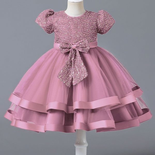 girl's dresses girl baby dress embroidery sequin bow short sleeve puffy princess dress 0-5 years old baby girl birthday communion party, Red;yellow
girl's dresses girl baby dress embroidery sequin bow short sleeve puffy princess dress 0-5 years old baby girl birthday communion party, Red;yellow