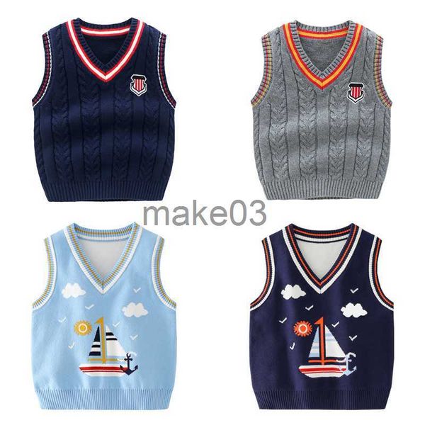 cardigan british style boys sweater vest cotton vneck toddler knitwear pullover children's clothing j230801, Blue
cardigan british style boys sweater vest cotton vneck toddler knitwear pullover children's clothing j230801, Blue