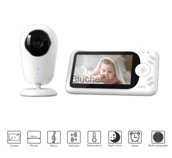 other 43inch wireless intercom temperature display baby monitor night vision home security cctv camera babysitter x0731, Silver 
other 43inch wireless intercom temperature display baby monitor night vision home security cctv camera babysitter x0731, Silver