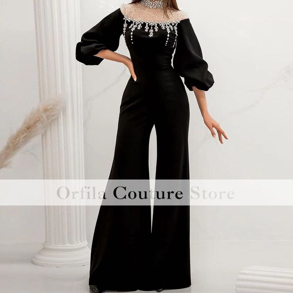 arabic dubai evening dresses for women high neck black women pants suit formal occasion prom party gowns
arabic dubai evening dresses for women high neck black women pants suit formal occasion prom party gowns