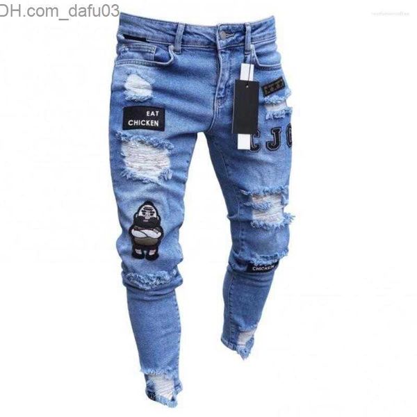 men's jeans men's jeans mens pants men stretchy ripped skinny biker embroidery print destroyed hole taped slim fit denim jean z230, Blue
men's jeans men's jeans mens pants men stretchy ripped skinny biker embroidery print destroyed hole taped slim fit denim jean z230, Blue