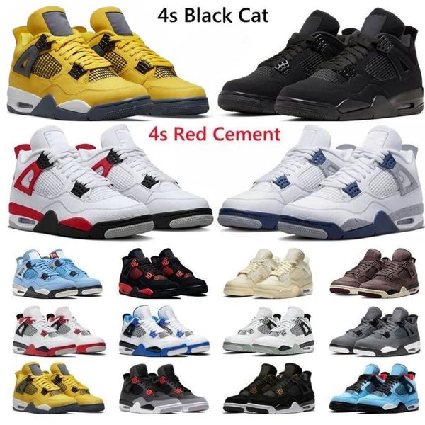 2023 designer sneakers outdoor men women jumpman 4 4s black cat red cement military black thunder midnight navy university mens trainers spo
2023 designer sneakers outdoor men women jumpman 4 4s black cat red cement military black thunder midnight navy university mens trainers spo
