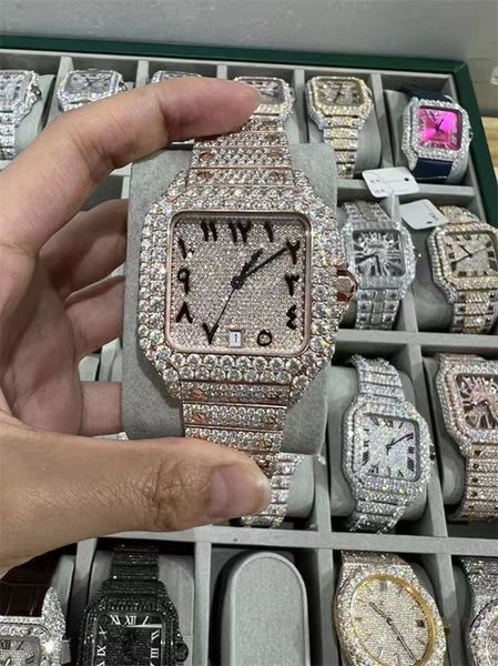 luxury mens watch for men designer movement watches diamond moissanite watch montre iced out watch automatic men's montre luxe mens lux, Slivery;brown
luxury mens watch for men designer movement watches diamond moissanite watch montre iced out watch automatic men's montre luxe mens lux, Slivery;brown