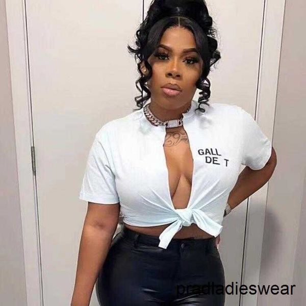 gallrrys depts womens designer t-shirt half sleeved short midriff cardigan sping summer shirt fashion t-shirt casual high street shirt lady, White
gallrrys depts womens designer t-shirt half sleeved short midriff cardigan sping summer shirt fashion t-shirt casual high street shirt lady, White